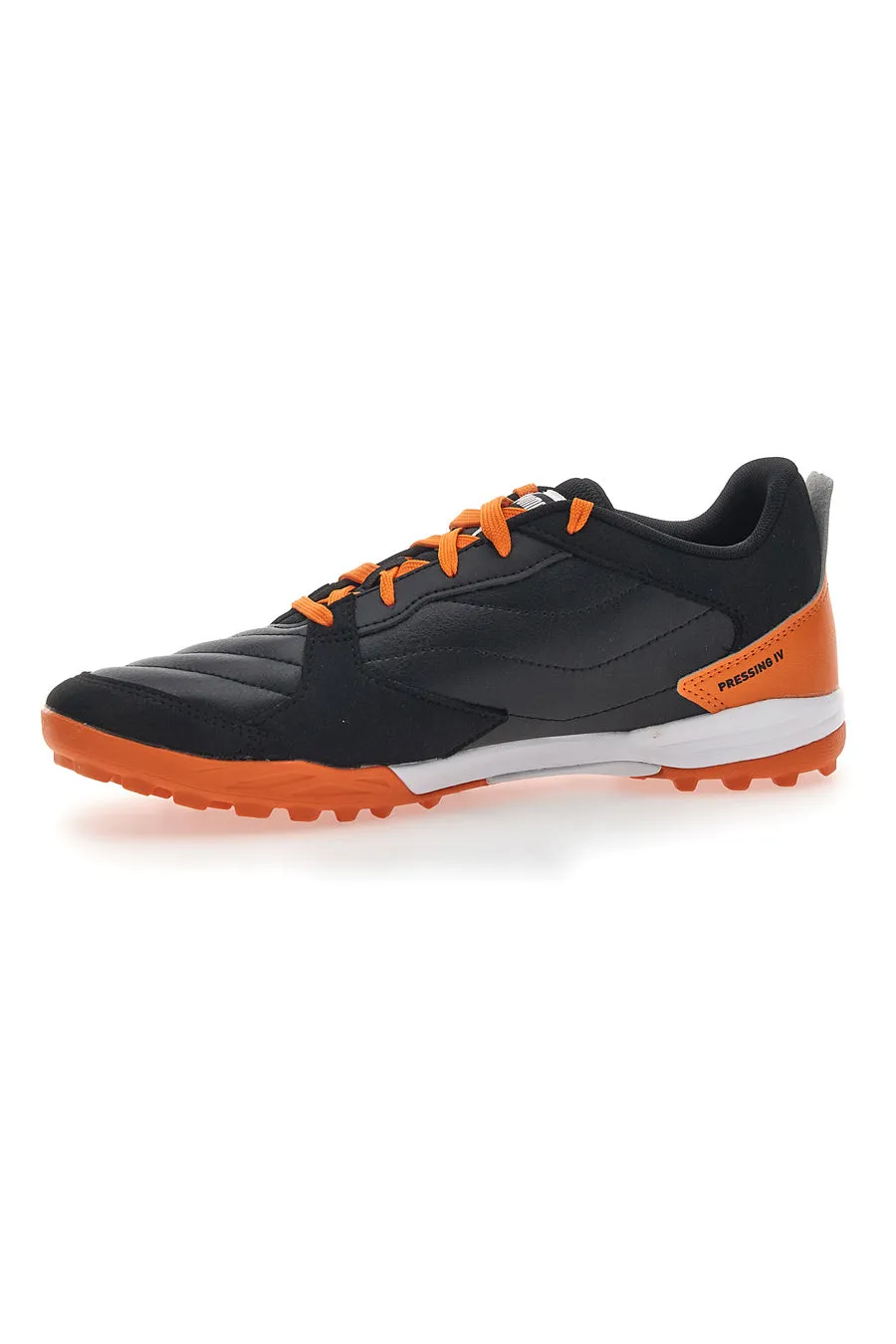   PUMA Scarpe da Calcetto Indoor Nere e Arancio Puma Pressing IV TT