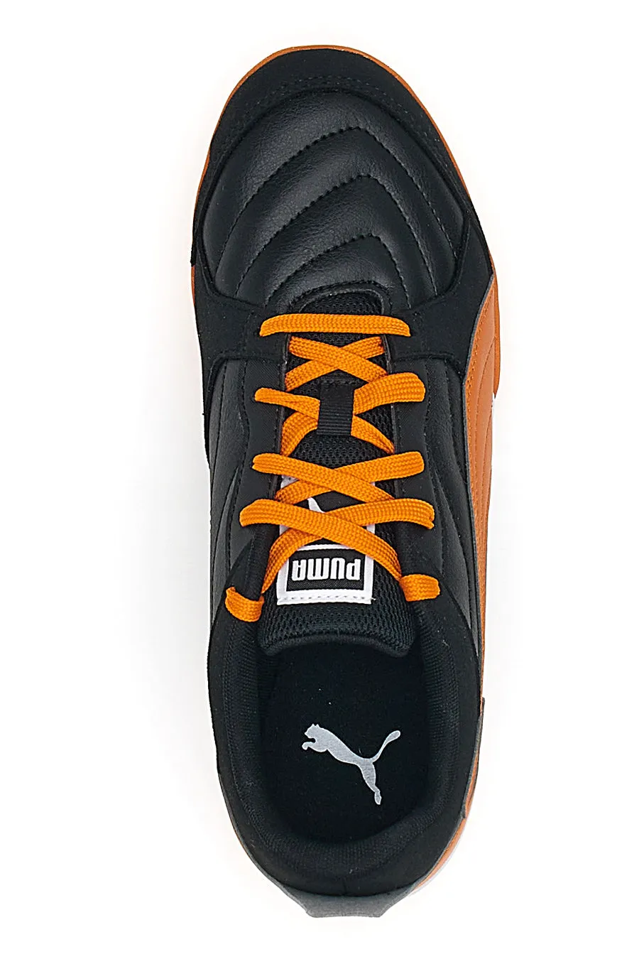   PUMA Scarpe da Calcetto Indoor Nere e Arancio Puma Pressing IV TT