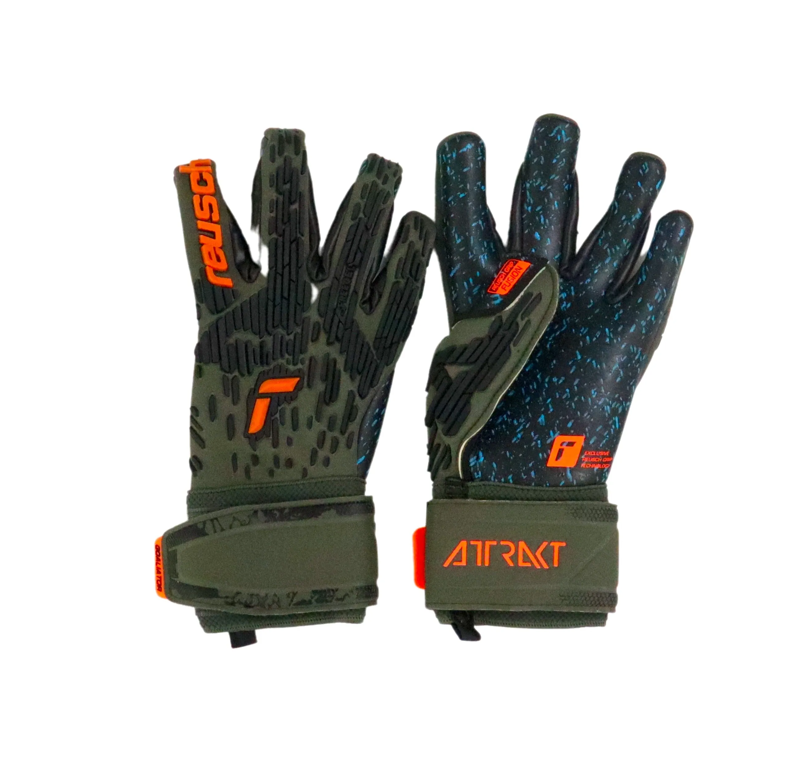 REUSCH guanti portiere ATTRAKT FREEGEL FUSION GOALIATOR 5370095 5555 luglio 2023