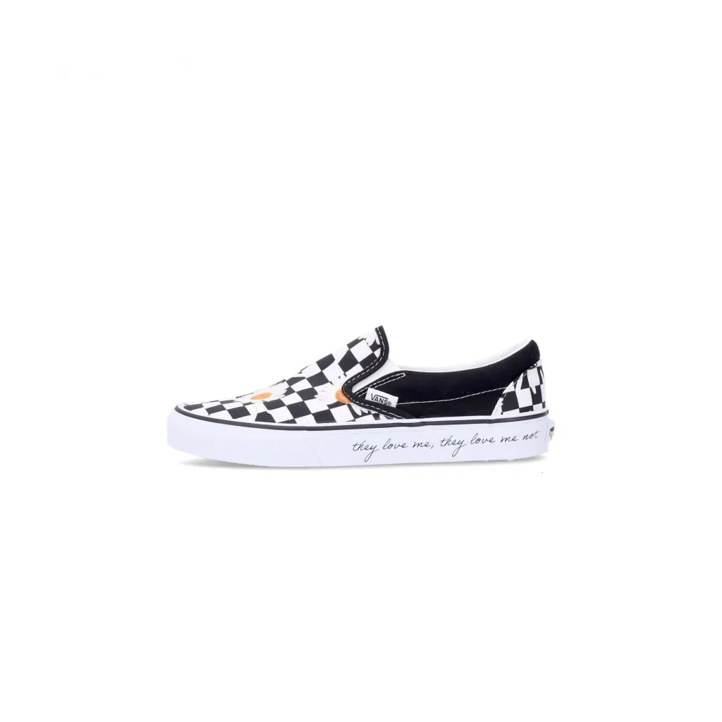 scarpa bassa donna classic slip-on love me love me not WHITE/BLACK