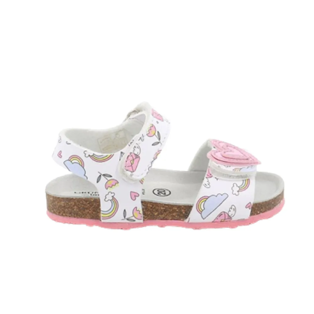 Scarpe bambina GRUNLAND art. AFRE SB0752 40 sandali bianco con strappo casual