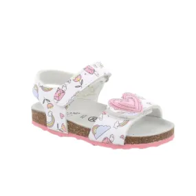 Scarpe bambina GRUNLAND art. AFRE SB0752 40 sandali bianco con strappo casual