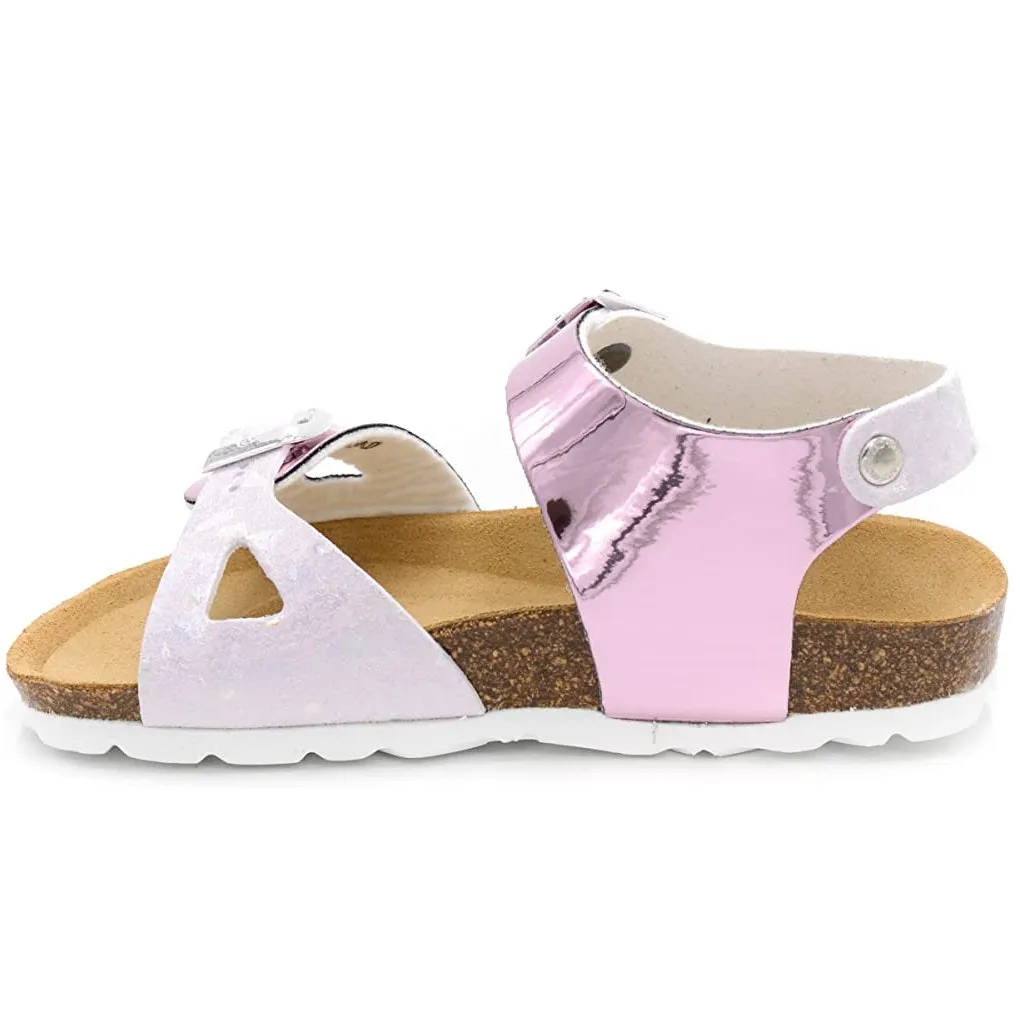 Scarpe bambina GRUNLAND art. LUCE SB1862 40 sandali doppia fibbia glicine casual