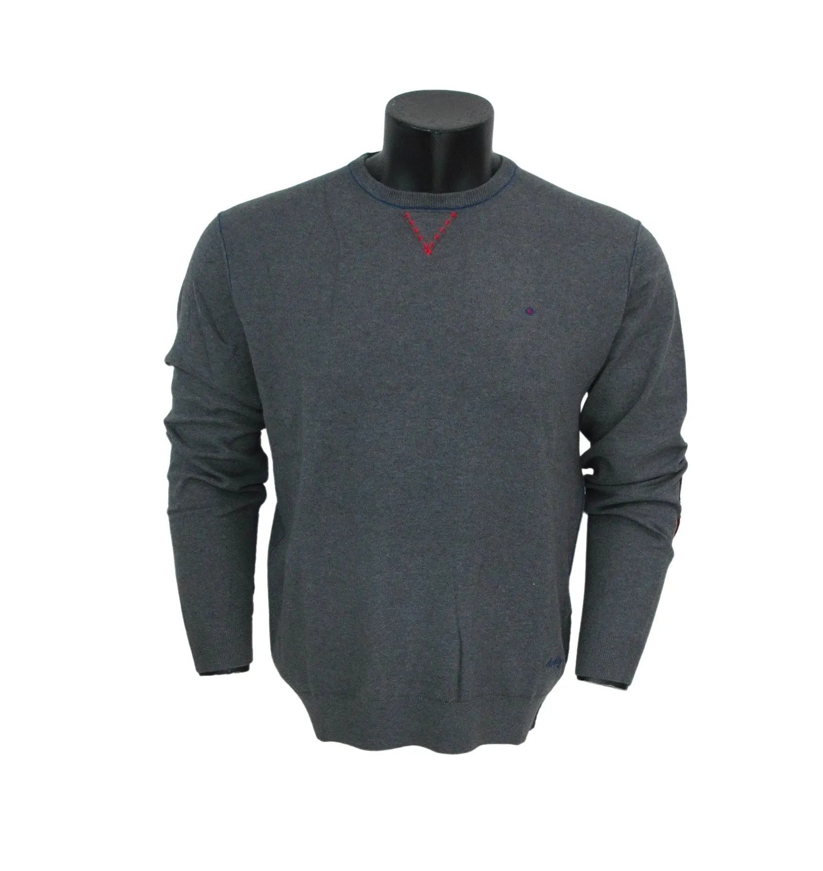 SHOCKLY maglione uomo scollo a giro BROKE ROUND 5M5905 GRIGIO inverno 2022