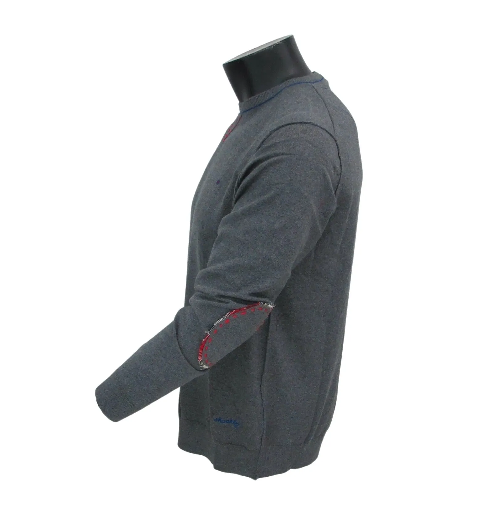 SHOCKLY maglione uomo scollo a giro BROKE ROUND 5M5905 GRIGIO inverno 2022