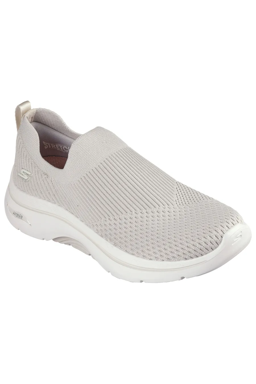 Sneakers Grigia Slip On da Donna Skechers Go Walk Arch Fit 2.0