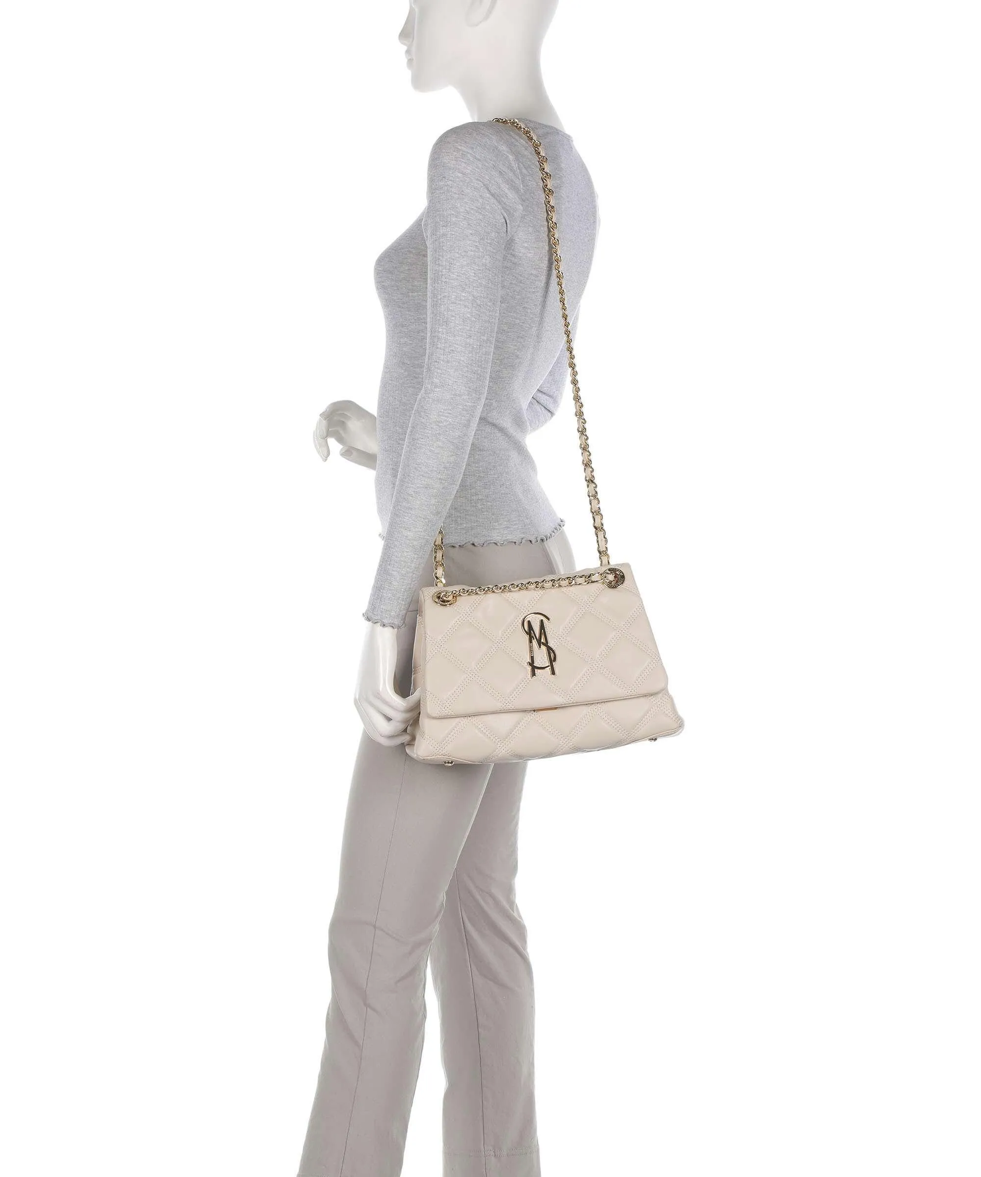  Steve Madden BJOLENE Borsa a spalla pelle sintetica beige  