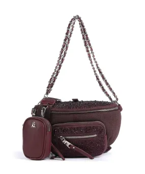  Steve Madden BMAXIMA Borsa a tracolla poliuretano, poliestere rosso bordò  