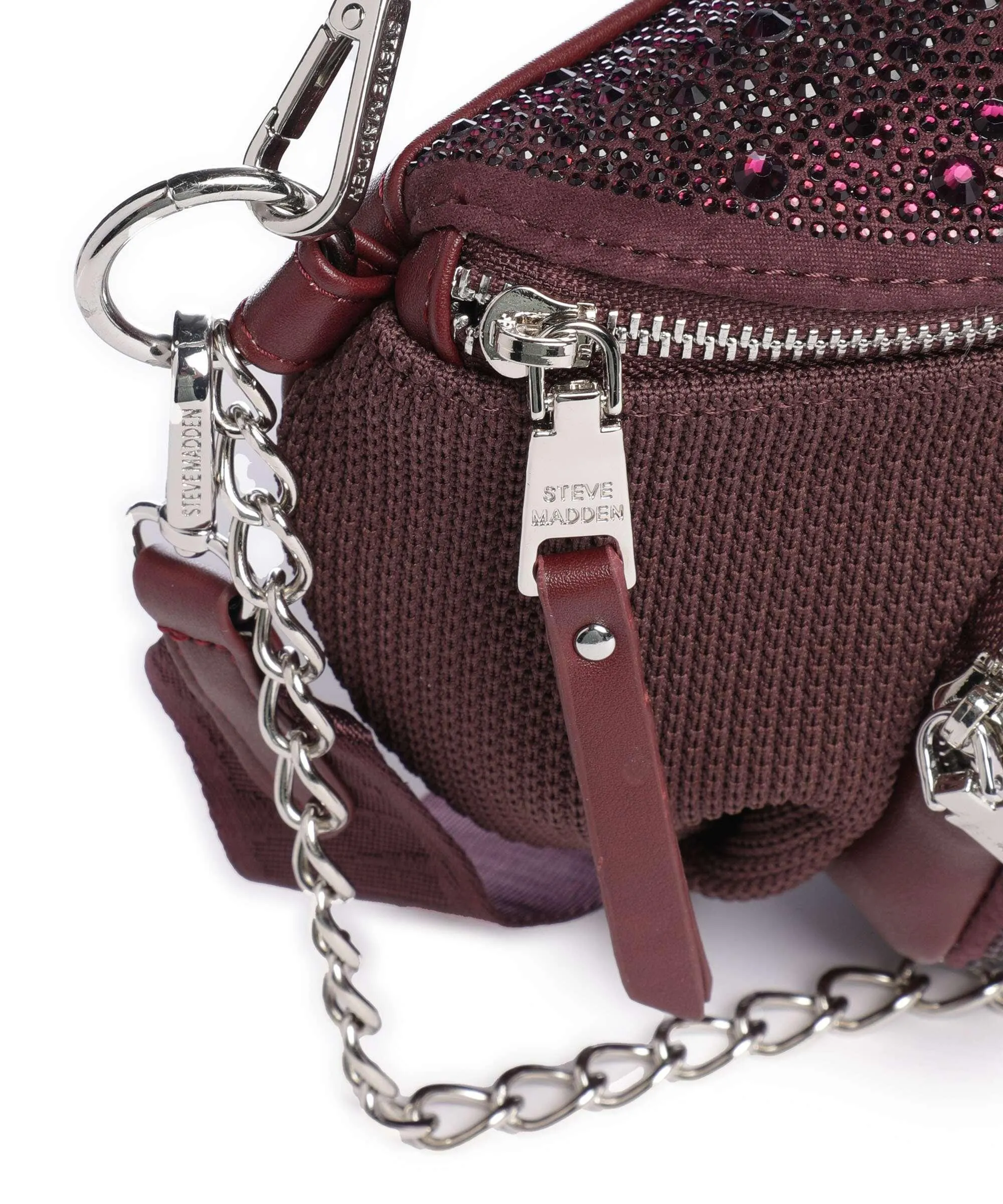  Steve Madden BMAXIMA Borsa a tracolla poliuretano, poliestere rosso bordò  