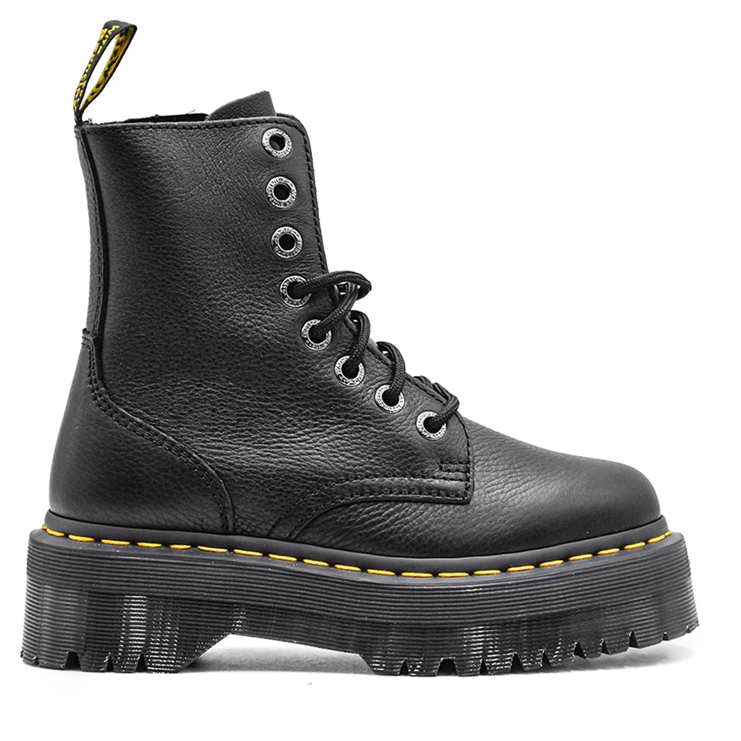 Stivaletti Dr. Martens Jadon III Nero Pelle Morbida Fresata Donna