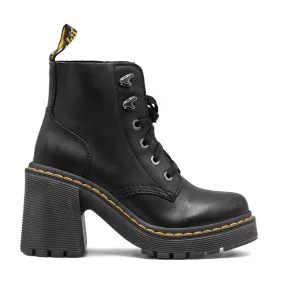 Stivaletti Dr. Martens Jesy Nero Ganci A Forma Di Treccia Donna