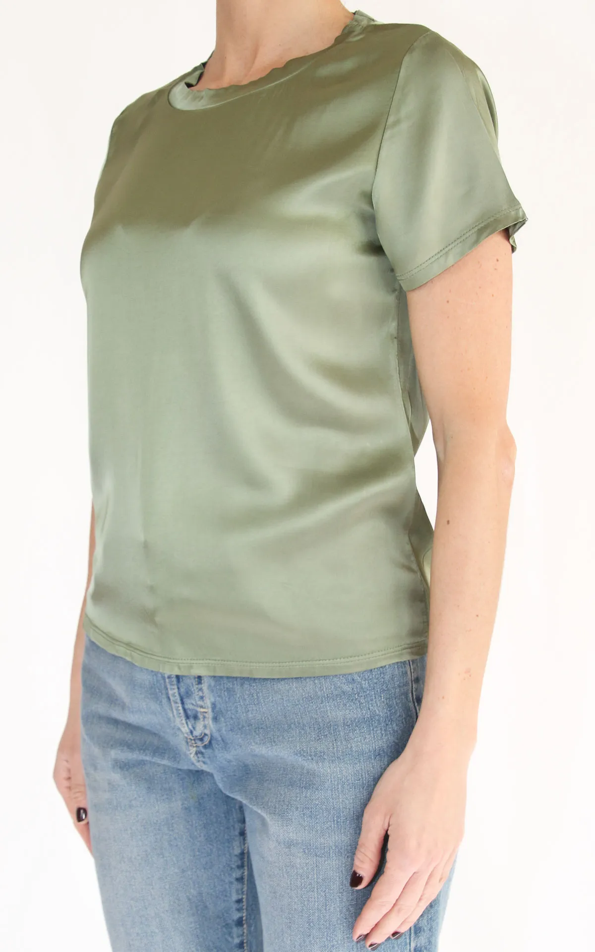 Susymix – Blusa viscosa mezza manica – Verde