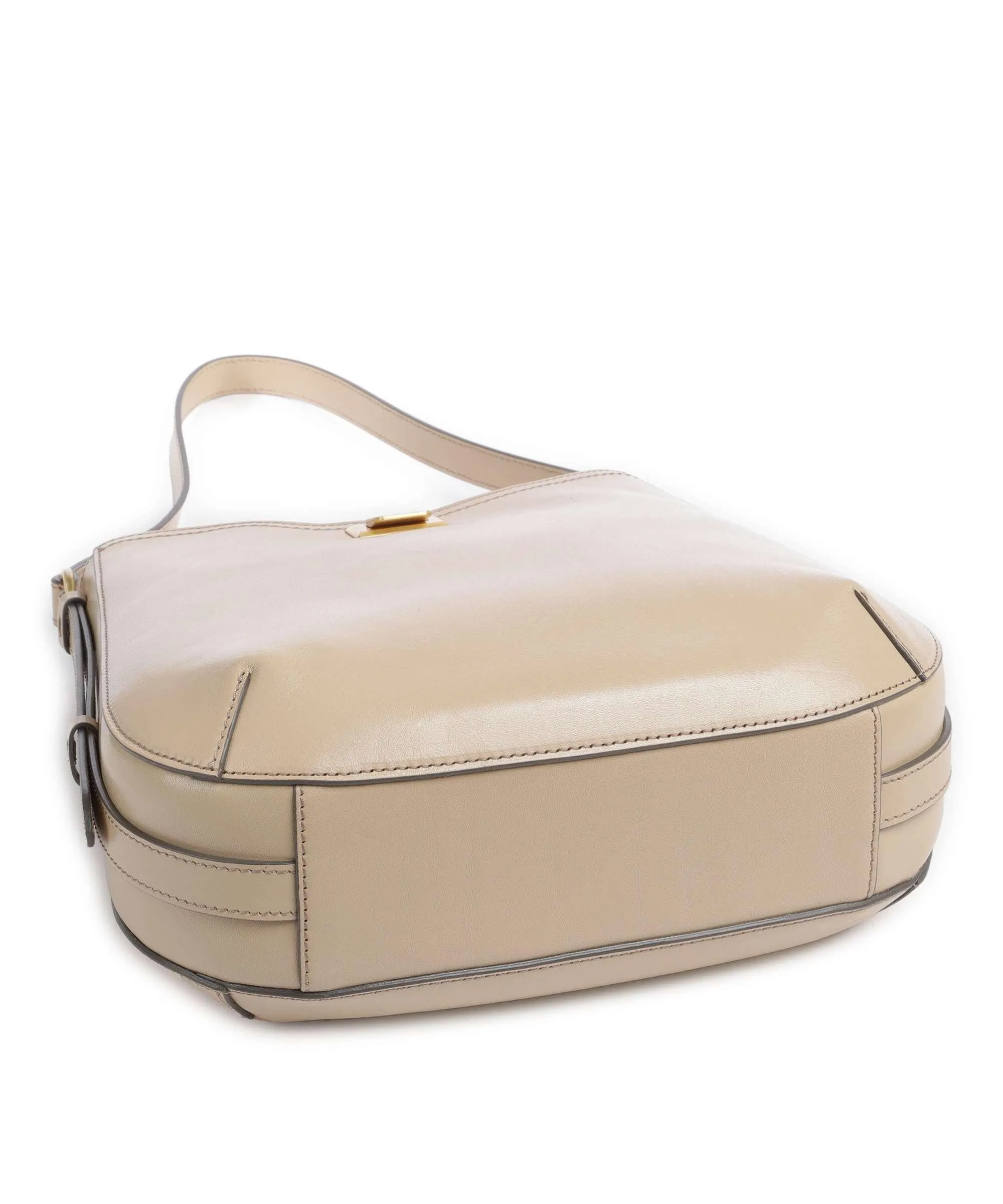  The Bridge Federica Borsa hobo pelle di vacchetta finemente grana beige  