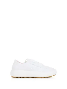 White Juno sneaker in canvas