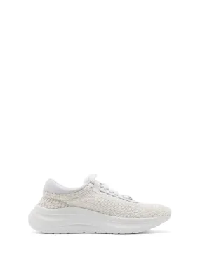 White women's running sneaker