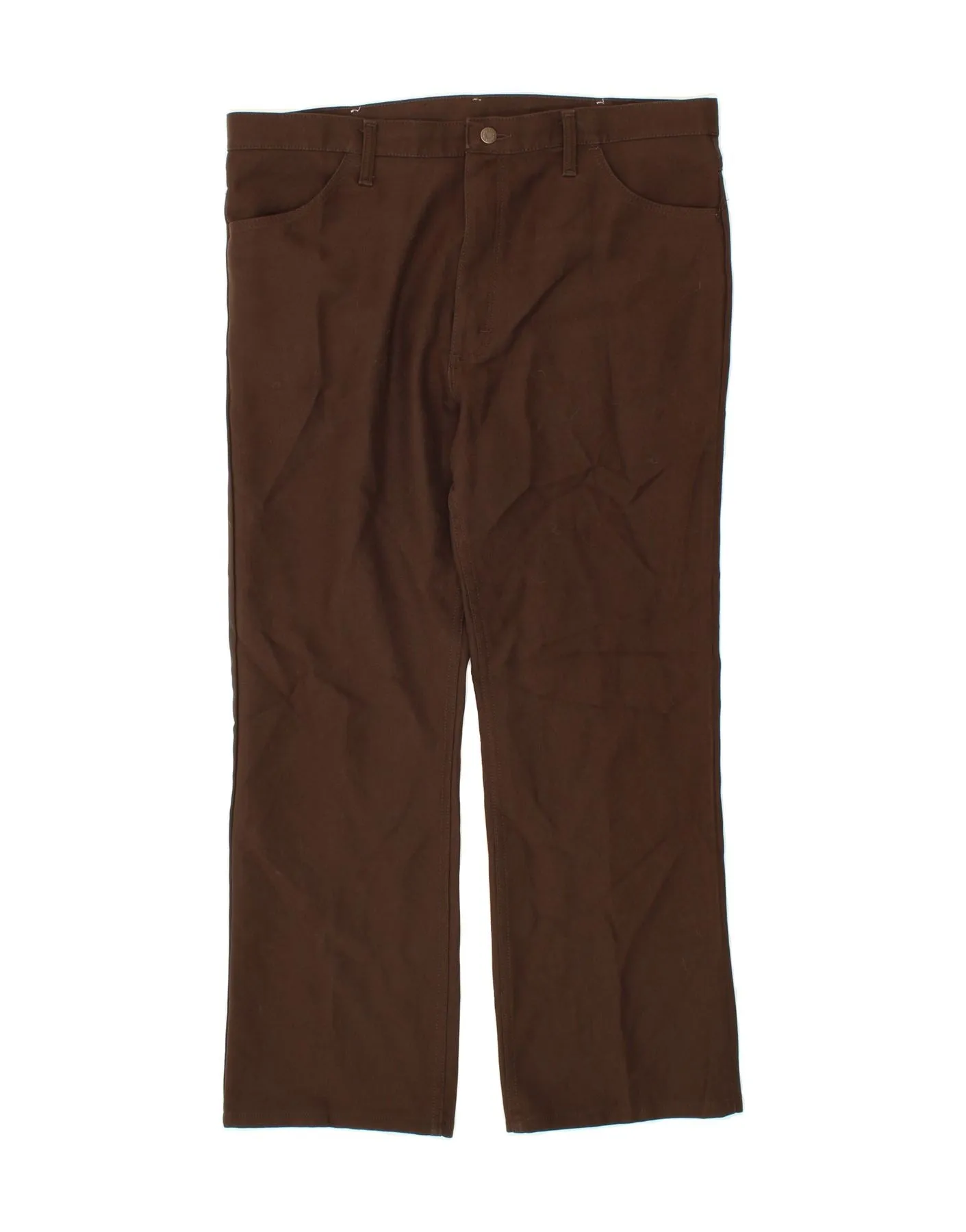 WRANGLER Mens Straight Jeans W40 L30 Brown